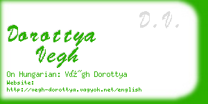 dorottya vegh business card